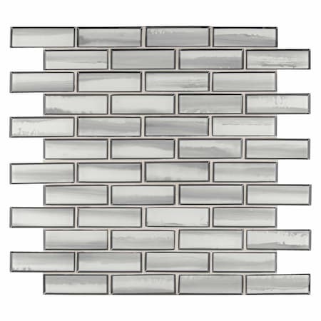 Msi Ombre Grigia 11.73 In. X 11.73 In. X 8Mm Glass Mesh-Mounted Mosaic Tile, 10PK ZOR-MD-0271